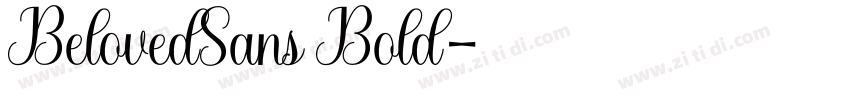BelovedSans Bold字体转换